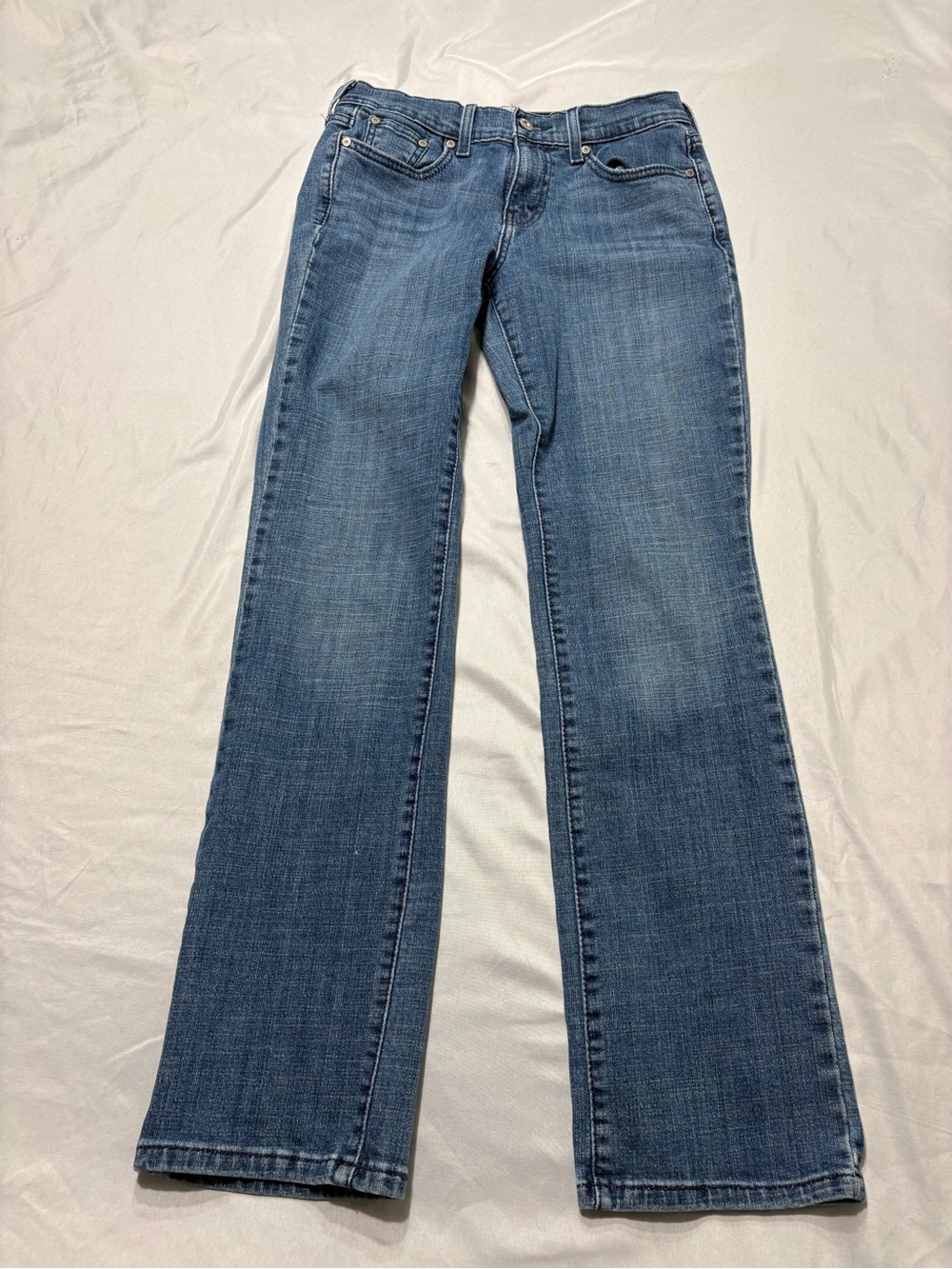 Levi's Size 4M 505 Blue Straight-Leg Women's Jeans